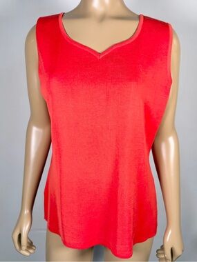 Ming Wang Women’s Size Medium Sleeveless Acrylic Blend Knit Shell Tank Top